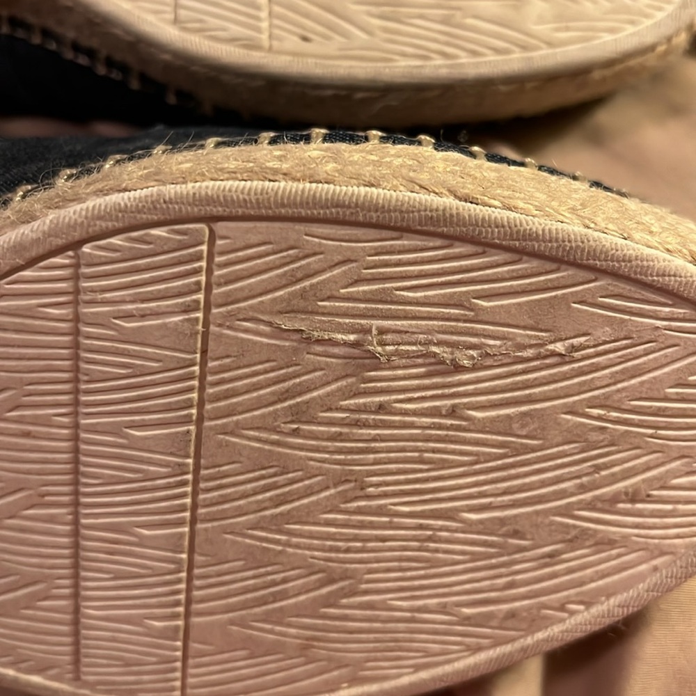 Dr. Scholl’s Chambray Espadrille Slip-On Flats - size 9.5 - Picture 4 of 6